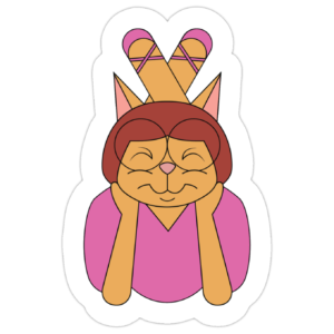 Cat Lady Sticker